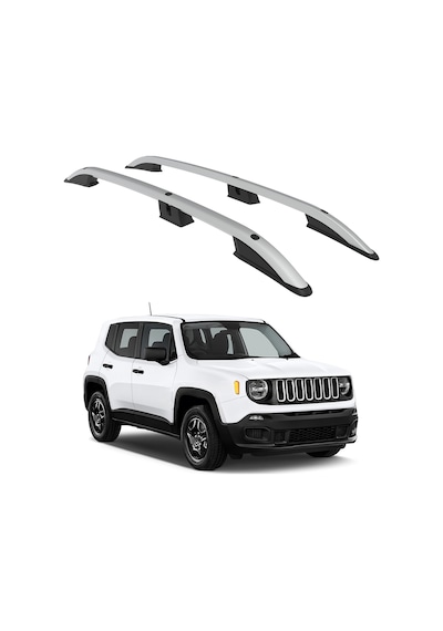 Jeep Renegade Bu 2015-2023 Turtle Crown Tavan Çıtası Gri