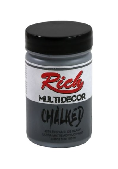 Rich Multi Decor Chalked Akrilik Boya 100 Cc 4576 Is Siyah