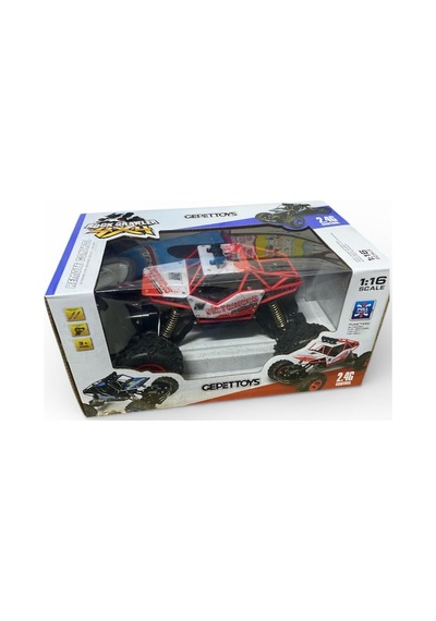 23 Cm Uzaktan Kumandalı Şarjlı Rock Crawler Jepp 1538 Kırmızı