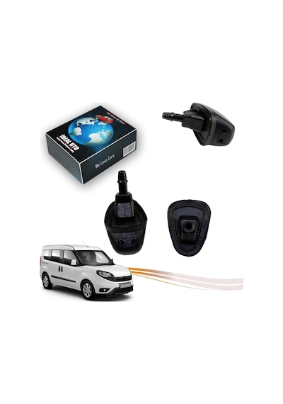 Fiat Doblo Fiorino Punto Nemo Bipper Uyumlu Arka Cam Silecek Su Fıskiyesi - Oem: 60666173