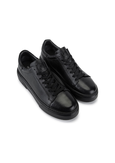 Tamer Tanca Erkek Hakiki Deri Siyah/siyah Sneakers & Spor Ayakkabı 1212 2501 Erk Ayk Y26 Syh Tbn/syh Fltr Siyah5