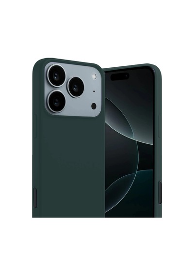 Newface - 744 - Apple iPhone Uyumlu 17 Pro First Silikon - - Novapazr - Koyu Yeşil