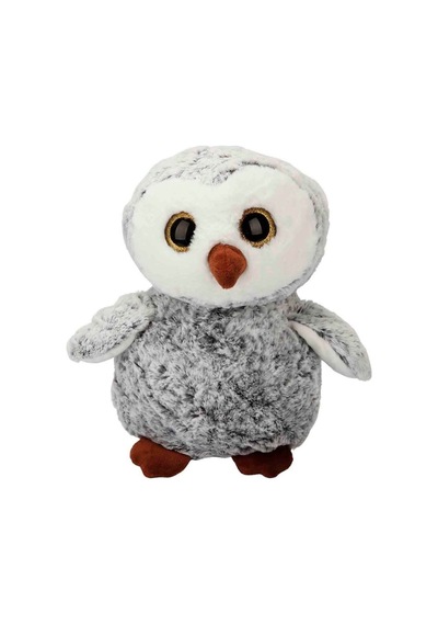 3185 Peluş Baykuş 30 Cm Gri