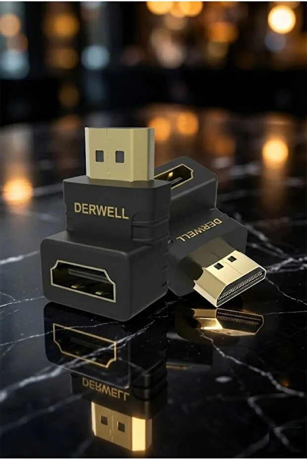 Hdmi Uyumlu 90 Derece Dik Açılı Adaptör Hdmı Erkek To Kadın Hdmı Dirsek Konnektörü 4k 2k Destekli
