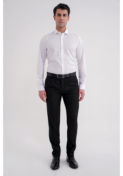 P 1209 Pantolon Regular Fit Siyah Siyah
