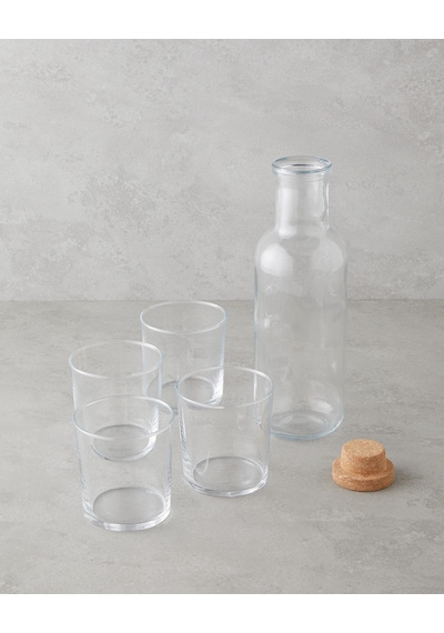 English Home Selly Cam 5 Parça Su Takımı 1000 Ml + 380 Ml Şeffaf