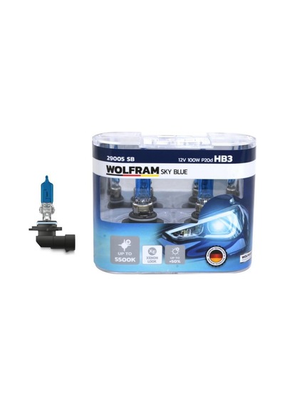 Ampul - 487 - 12v Hb3 100 P20d Sky Blue - Csmo-tex - Beyaz Işık