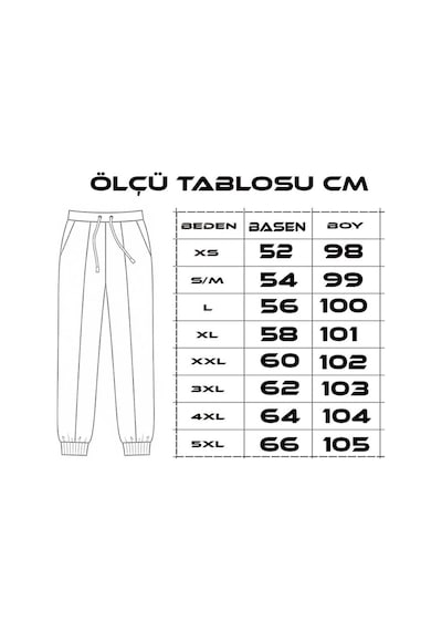 Tarzsokak Unisex 2ip Örme Kumaş Baskı Ciwi Eşofman Altı Siyah