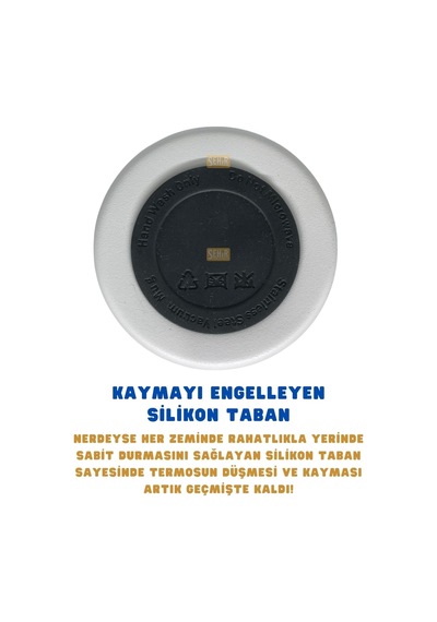 Çelik Termos Bardaklı Kapak