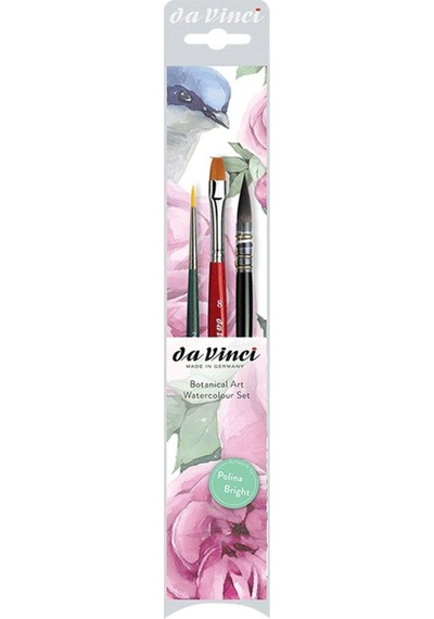 Da Vinci : Botanical Art Sulu Boya 3'lü Fırça Seti : Seri 4216