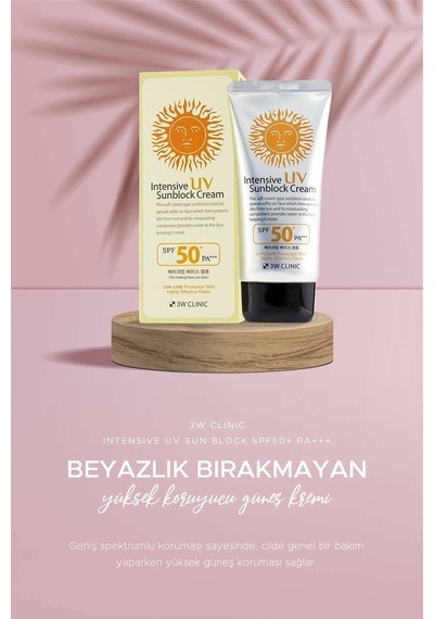 3W Clinic Yüksek Koruma Sağlayan Güneş Kremi SPF50+ 70 ML
