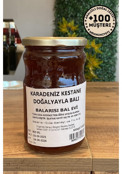Karadeniz Kestane Balı 850 Gr Katkısız Doğal Bal