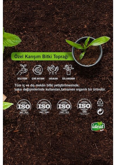 İdeal Torf Bitki Toprağı 10 Litre 1