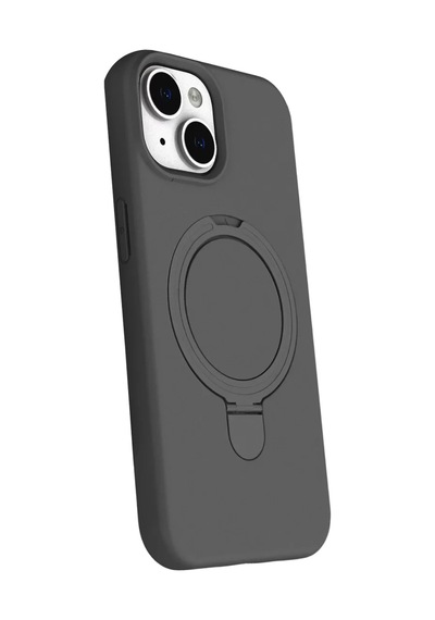 Newface Apple İphone 15 Plus Regal Magsafe Standlı Kapak - Titan Gri