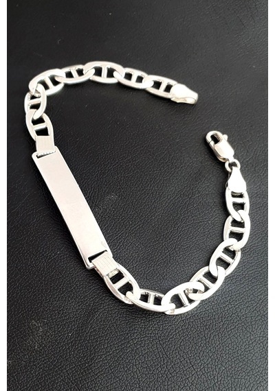 925 Ayar Gümüş Tasarım Erkek Bileklik 03256332