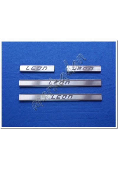 Seat Leon Krom Kapı Eşiği 2012-2019 4 Parça Paslanmaz Çelik (448896656)