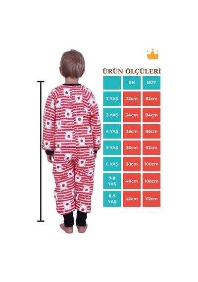 Babyhola 2.5 Tog Yorgan Gerektirmeyen Kalın Elyaf Dolgulu Çocuk Uyku Tulumu Pamuk Astarlı Unisex 6020 Kırmızı