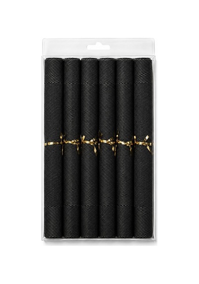 Un-901 -s 6 Lı Amerıkan Servıs Setı 30x450 Cm Siyah