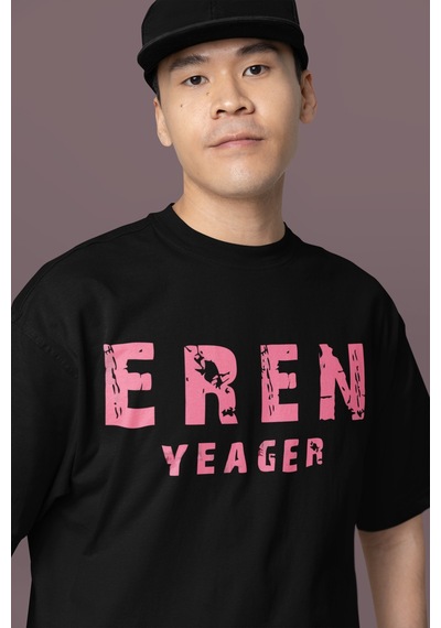 Sevbano Attack On Titan Sırt Baskılı Unisex Oversize Eren Yeager Anime Ka Siyah Sevbano Attack On Titan Sırt Baskılı Unisex Oversize Eren Yeager Anime Ka Siyah