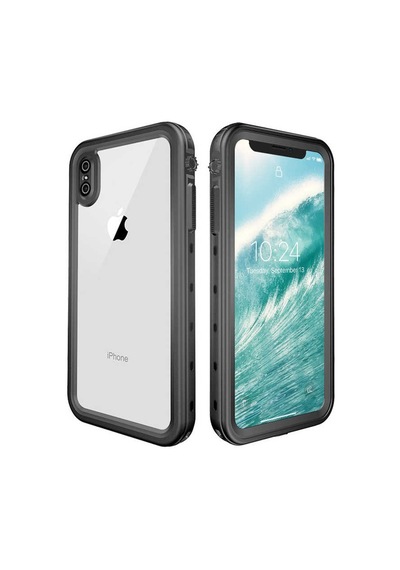 Apple Uyumlu  iPhone Xs 5.8 Kılıf Zore 1-1 Su Geçirmez Kılıf Siyah
