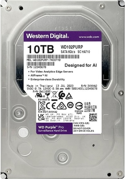 Wd Purple Pro 10tb 7200rpm 512mb -wd102purp