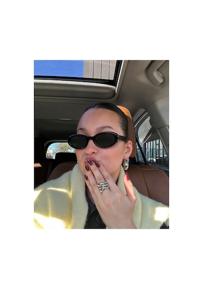 Egg Uovo Siyah Cat Eye Vintage Model Oval Yeni Sezon Kadın Güneş Gözlüğü Siyah