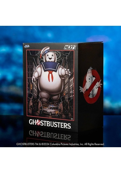 Jada Toys Nano Scene Ghostbusters Stay Puft Marshmallow Man Figür, 15 Cm, Ecto-1 Araç İle Ac17368