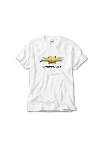 Chevrolet Logo Beyaz Tişört Beyaz
