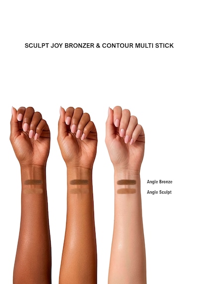 Multi Stick Bronzer & Kontür Angel Bronze 02 Fırça Aplikatörlü Avocado Oil Shea Butter Hyalüronik Asit / Sculpt Joy Bronzer & Contour