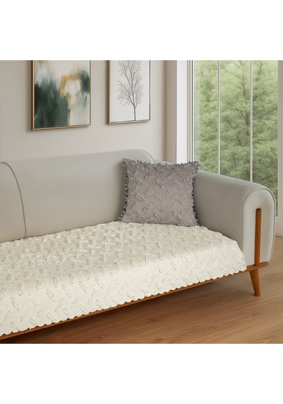 Latuda Home Ponela Koltuk Örtüsü - Sadece Oturum Alanını Kaplar 85x210 Cm - Krem