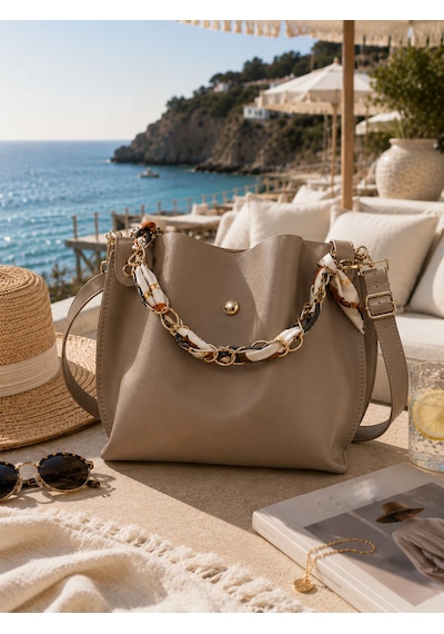 Housebags Elite Carryall New Trend El Ve Omuz Çantası Vizon