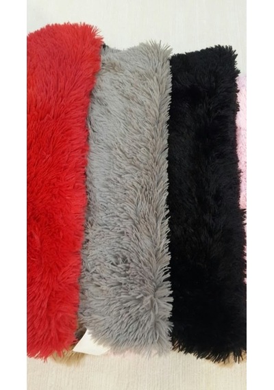 Yamalı Home Tavşan Tüyü Gri Post Halı 70 x 200 Cm