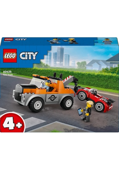 LEGO® City Çekici Kamyon ve Spor Araba Tamiri 60435 - 4+ Yaratıcı Oyuncak Yapım Seti (101 Parça)