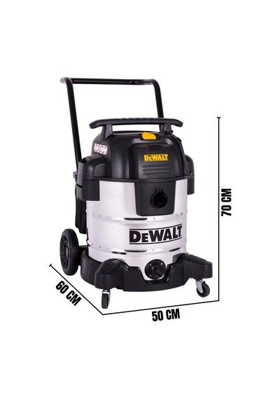Dewalt Dxv50s 1300w 50lt Paslanmaz Islak Ve Kuru Elektrikli Süpürge