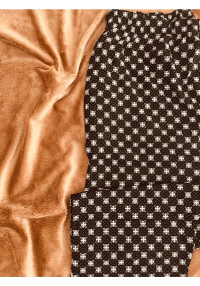 Lüx Battal Beden Cepli Viskon Yazlık Kadın Pijama Altı Siyah