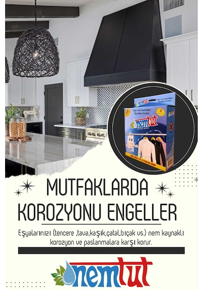 Nem Alıcı Rutubet Giderici Koku Giderici Küf Ve Korozyon Önleyici 1 Kg 1 Kutu 2 Paket
