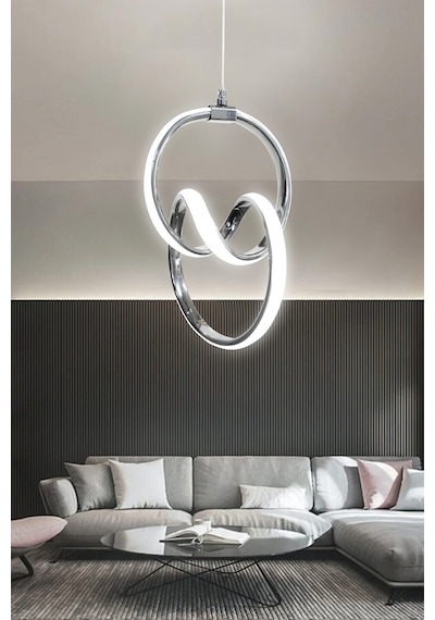 İmza Led Avize - - Kumandalı / Krom Krom