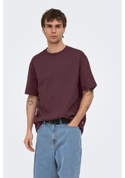 Only & Sons Onsfred % 100 Pamuk Relaxed Fit Bisiklet Yaka T Shirt Erkek T Shirt 22022532 Bordo Only & Sons Onsfred % 100 Pamuk Relaxed Fit Bisiklet Yaka T Shirt Erkek T Shirt 22022532 Bordo