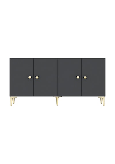 Ka1817ag Simple Konsol Ve Tv Sehpası Antrasit-gold 180cm