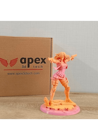 Apex3d Gradyant Pla+ Filament - Şeftali Ateşi 1 Kg 1.75mm