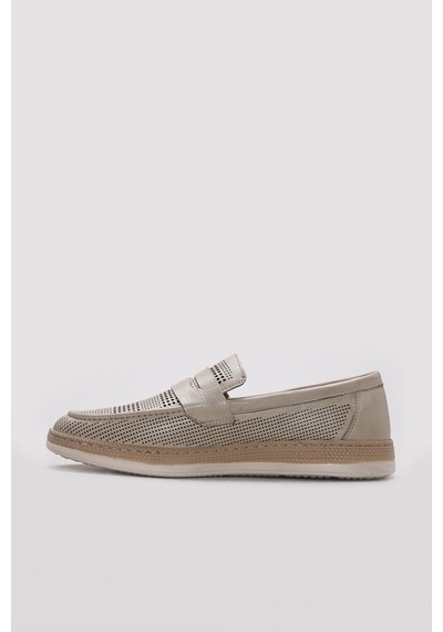 Fast Step Hakiki Deri Erkek Casual Ayakkabı 951ma395 Bej