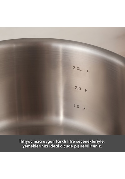 Karaca Power Steel 316+ 3ply Galileo 8 Parça Çelik Tencere Seti Bakır