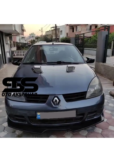 Renault Clio 2 Uyumlu Piano Black Kaput Üstü Havalandırma Izgarası (01) (Sts Oto Aksesuar)