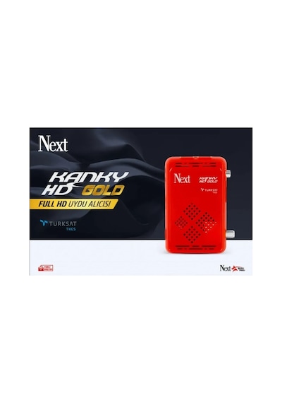 Kanky Hd Gold Mini Uydu Alıcısı Full Hd Görüntü Kalitesi İle Usb Girişli Kırmızı Kasa