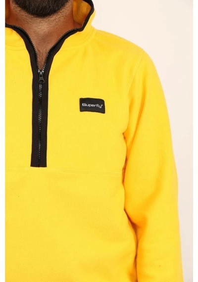 Superfly Men Polar Sweat Erkek Kahverengi Sweatshirt 23208-14 Siyah