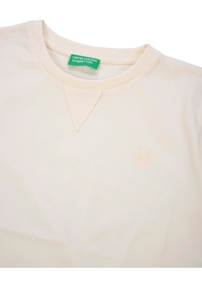 United Colors Of Benetton Benetton-b21643 Benetton Çocuk Tshirt Krem