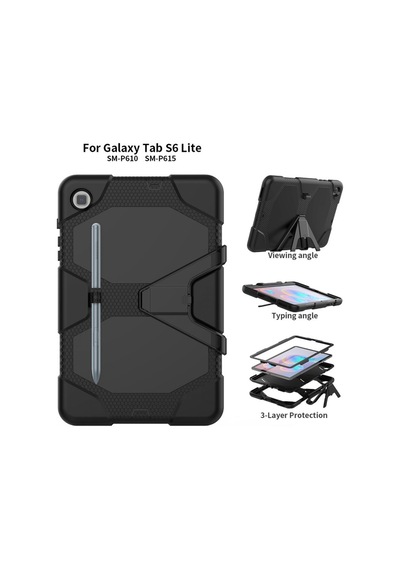 Galaxy T500 Tab A7 10.4 Kılıf Griffin Tablet Kapak - Siyah Diğer