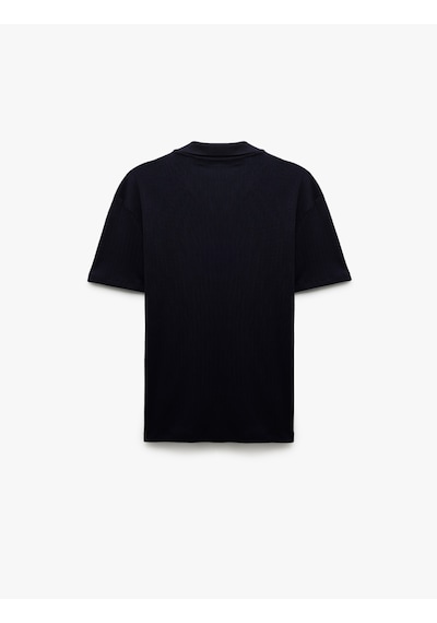 Koton Kısa Kollu Pamuklu Slim Fit Polo Yaka Tişört Lacivert 5sam10025mk Lacivert
