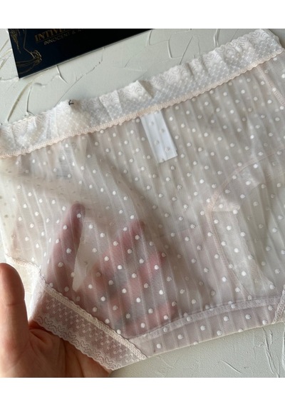 Lily Baby Puantiyeli Pamuk Ağlı Transparan Esnek Normal Bel İthal Pudra