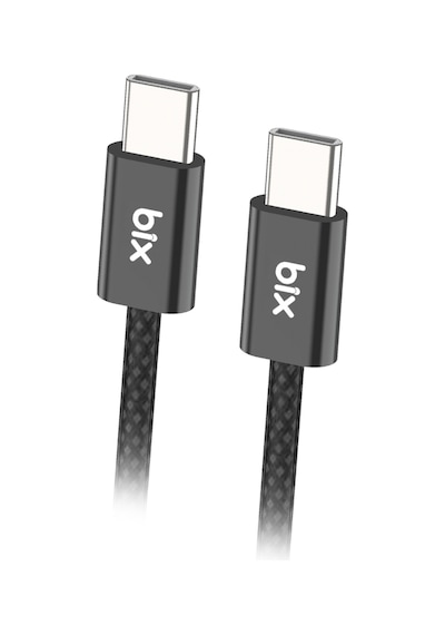 Bix BX04CC Type-c To Type-c 60w Şarj Data Kablosu 1 M Siyah